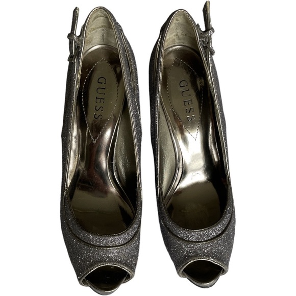 Vintage GUESS sparkly stiletto 5” heels size 7.5 - Picture 8 of 11